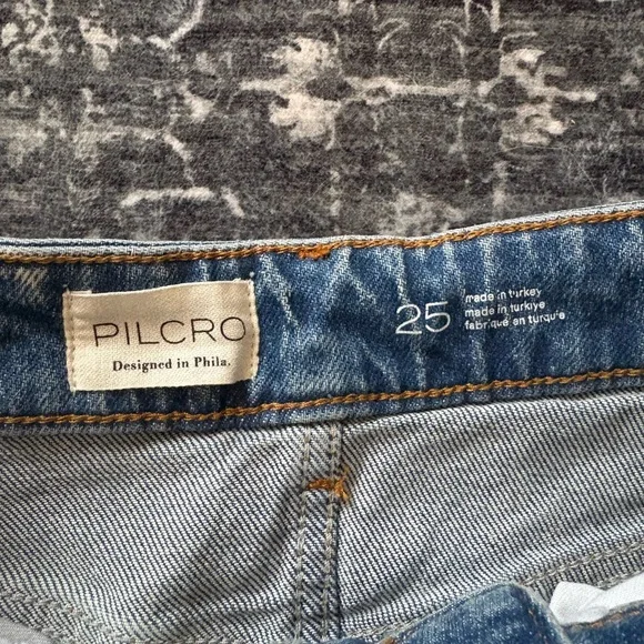 Pilcro Blue Flare Wide Leg Jeans - Picture 2 of 4